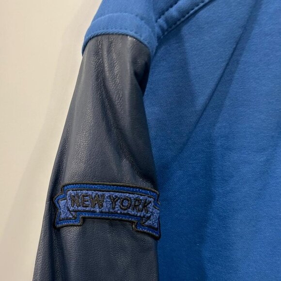 COACH Leather/Cotton Logo Patch Varsity Jacket - Picture 6 of 14